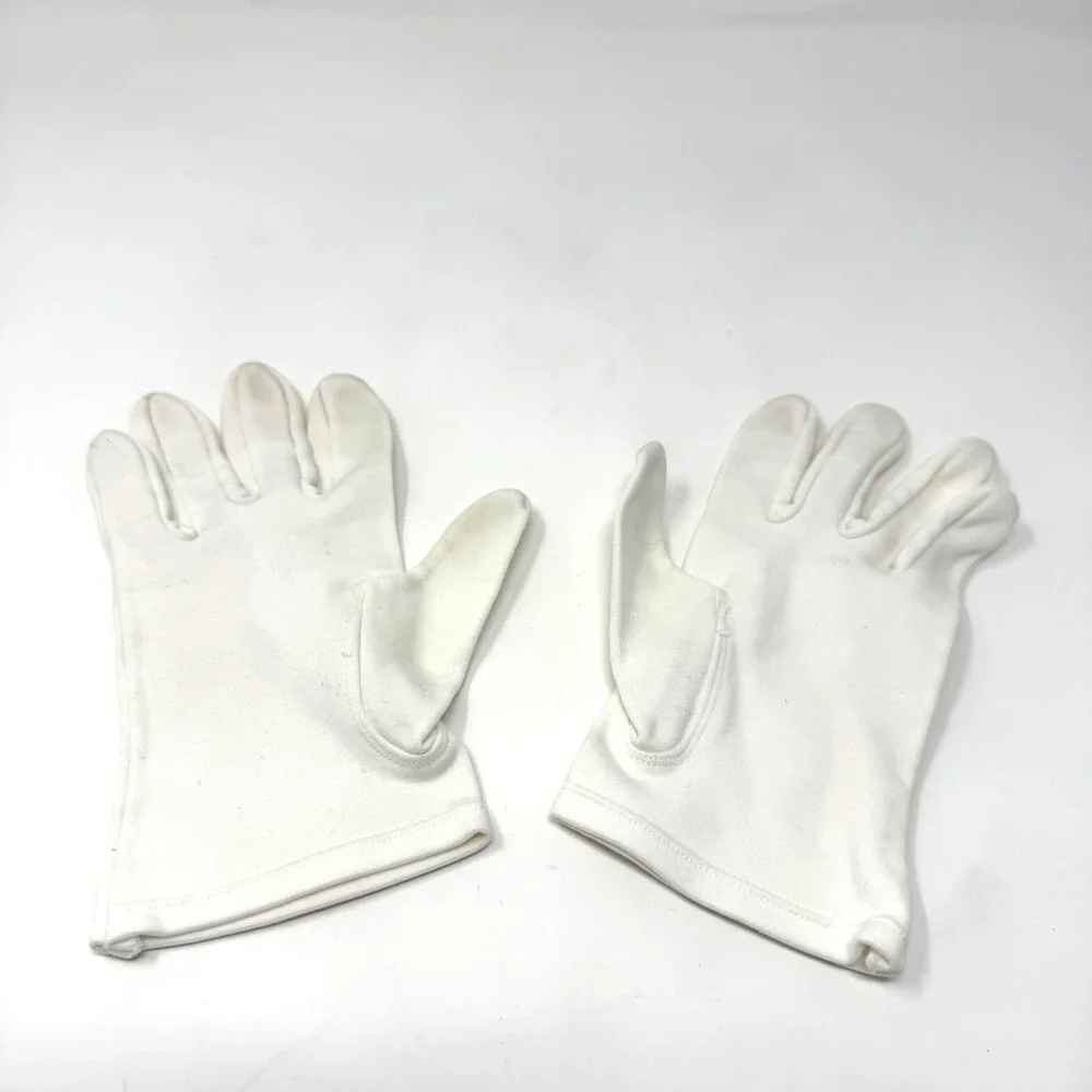 Unbranded Formal Gloves Vintage Cotton Blend White Small Retro Elegant